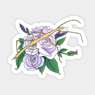 Stickbug & Roses Sticker